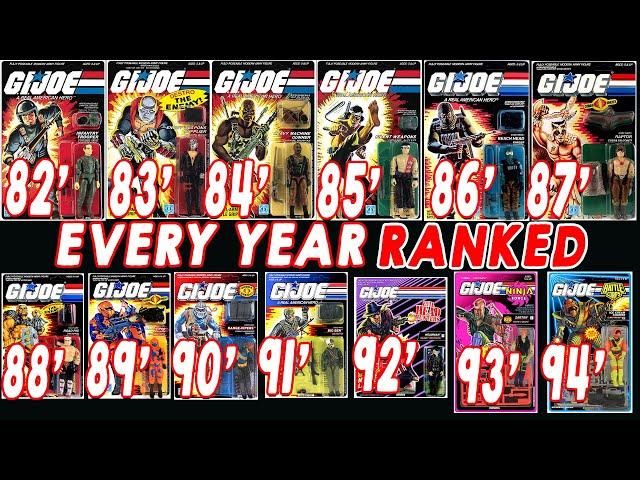 RANKING EVERY YEAR OF GI JOE