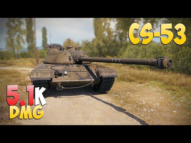 CS-53 - 2 Kills 5.1K DMG - Difficult! - World Of Tanks