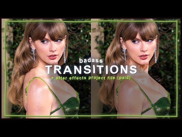 badass transitions for edits - after effects tutorial | klqvsluv