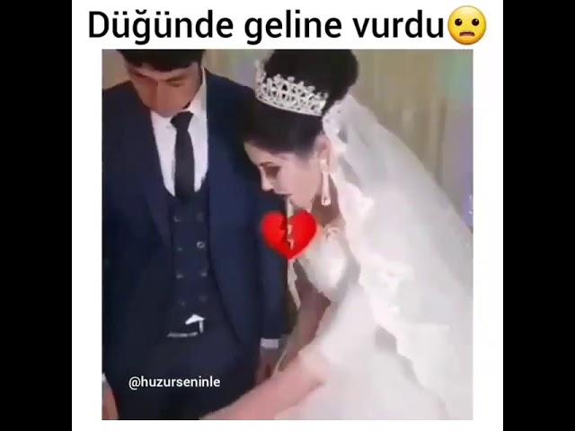 Kendi düğününde karısını döven MADAM