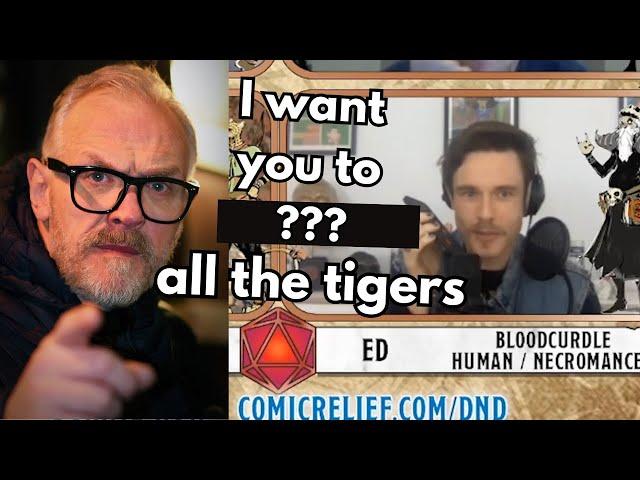 ed gamble calls greg davies to ask for his help while playing D&D