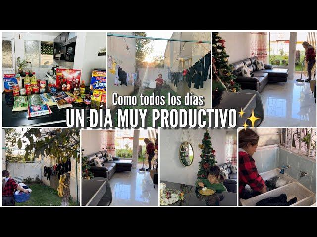 UN DÍA MUY PRODUCTIVONos llegó  la despensa de cada añounos días muy ajetreados