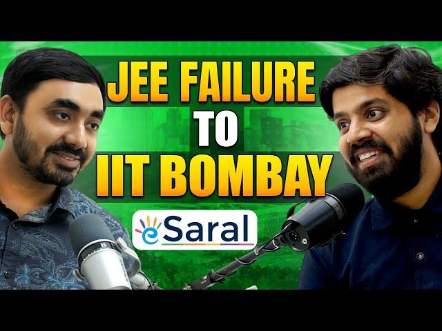 ️Journey from JEE Failure to IIT Bombay | Podcast with Prateek Sir | How eSaral Started | #kota