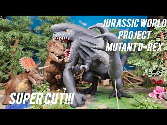 Jurassic World Rebirth Stop Motion - Mutant Dinosaur Project Distortus Rex Super Cut