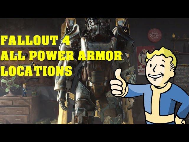 FALLOUT 4 - All Power Armor Locations