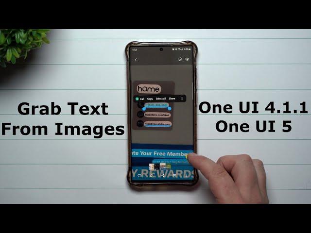 Useful Scenarios: Grab Text From Images - One UI 4.1.1 & One UI 5.0