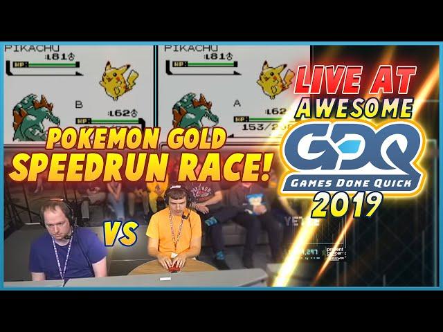 Pokemon Gold Race LIVE at Awesome Games Done Quick 2019! Gunnermaniac vs Pokeguy!