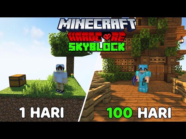 100 Hari di Minecraft Hardcore Tapi Pulau Melayang!