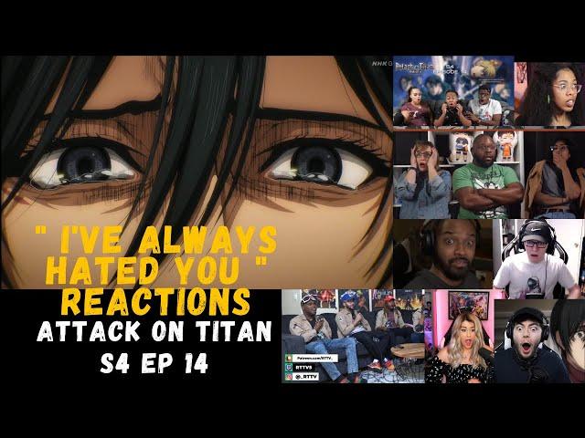 "I'VE ALWAYS HATED YOU MIKASA" | Best Reactions Compilation