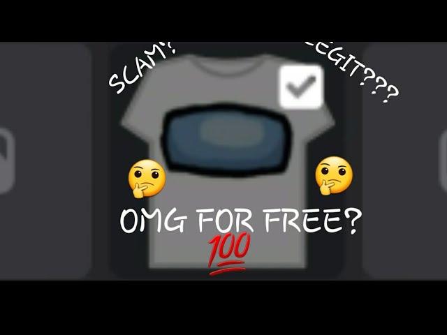 ROBLOX HOW TO MAKE FREE AMONG T SHIRT LEGIT!!!