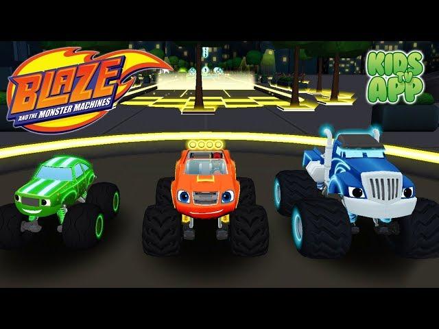 Blaze and the Monster Machines - Racing Game - Light Riders Tracks! - Best App For Kids