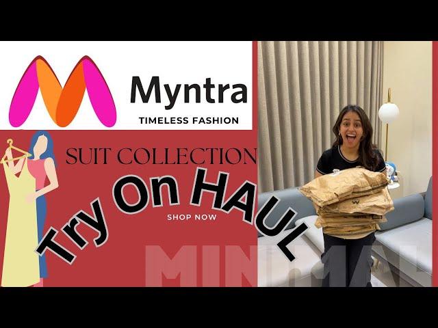 MYNTRA SUIT HAUL| TRY ON VLOG| LINKS MENTIONED IN DESCRIPTION 