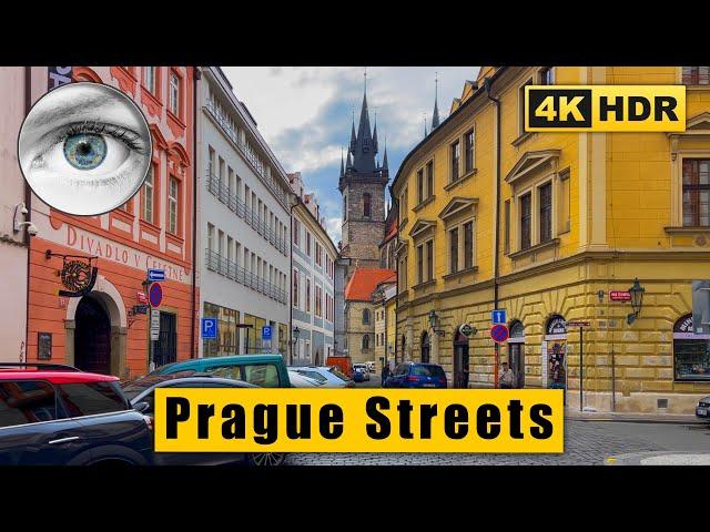 Prague center Walking Tour, Old Town Square  Czech Republic 4k HDR ASMR