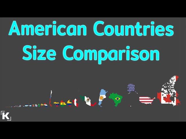 North & South America Size Comparison By Land Area | Kxvin