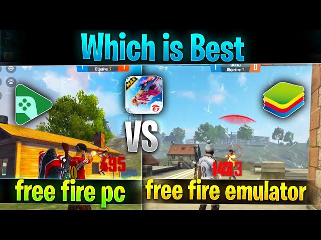 Free Fire PC VS Free Fire Emulator | Which one gives you better gameplay | full comparison & testing