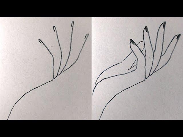 How to Draw HAND | Pencil Sketch | Easy Drawing