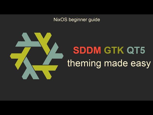 NixOS: Sddm, Gtk, QT5 Simple Theming Guide