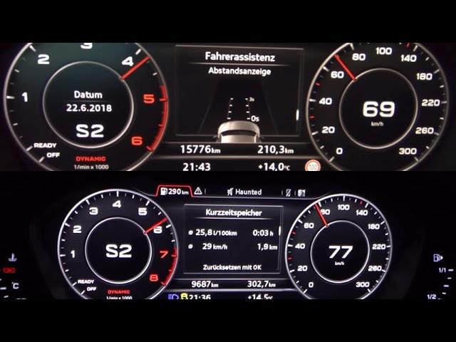 Audi A5 3.0 TDI vs 2.0 TFSI 0-170 acceleration.