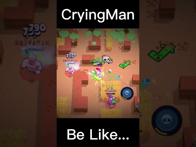 CryingMan Playing Max! #shorts #brawlstars  #viral @CryingMan