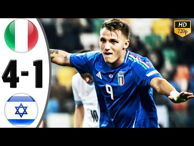 Italy vs Israel 4-1 Highlights & All Goals 2024 HD