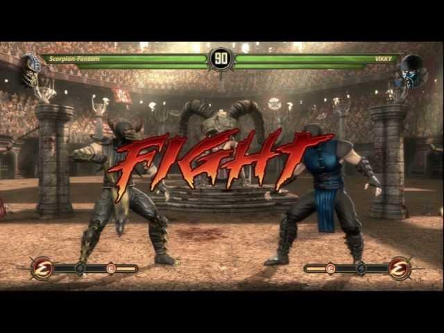 Mortal Kombat 9 Online ScorpionFantom vs Vikky Part 2