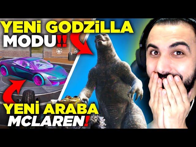 YENİ GODZILLA MODU EFSANE!! YENİ ARABA MCLAREN GELDİ!! | PUBG MOBILE