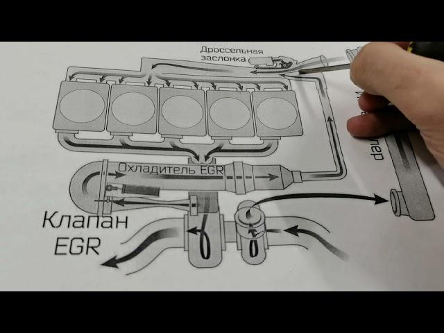 Как работает клапан ЕГР.