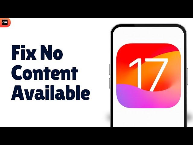 How to Fix "No Content Available" Photo Widget in iOS 17 | Troubleshoot Widget Issues (2024)
