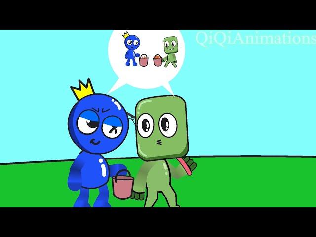 Rainbow friends - Blue & green go fishing part 1 / roblox rainbow friends