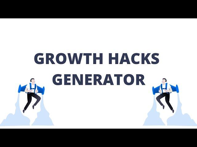 Growth Hack AI: Growth Strategies Generator For Startups | Powered By AI (GPT-3)