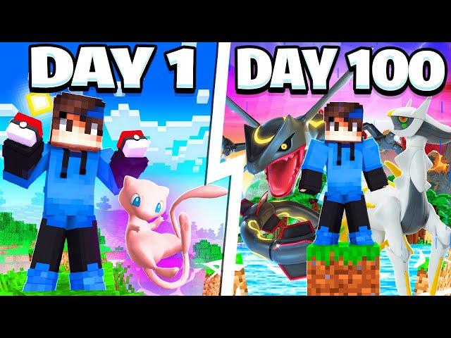 I Spent 100 DAYS In LEGENDARY ONLY PIXELMON! (Minecraft)