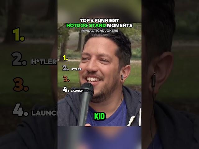 Top 4 Funniest HOT DOG Stand Moments Impractical Jokers