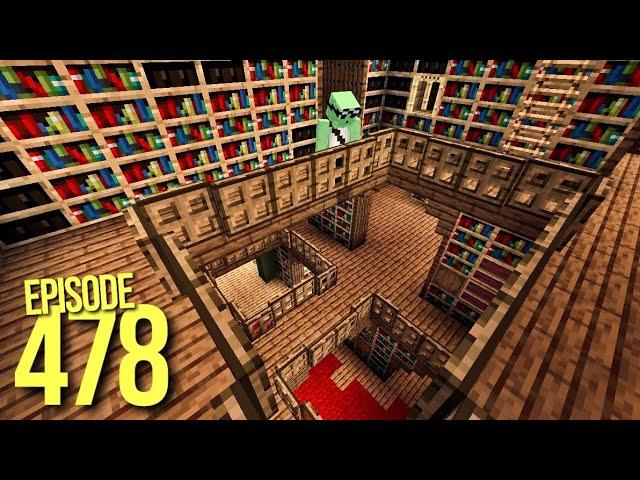 The Coolest Library EVER! - Let's Play Minecraft 478