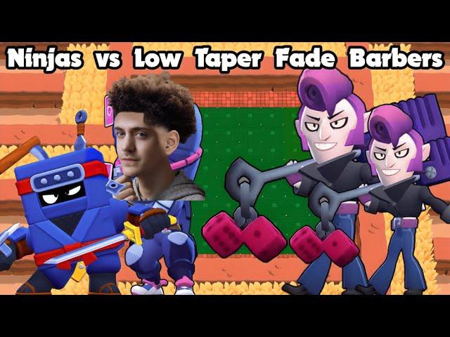 Ninjas vs Low Taper Fade Barbers Minigame In Brawl Stars