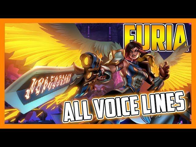 FURIA'S VOICE LINES - Paladins 1.1 The Rise of Furia