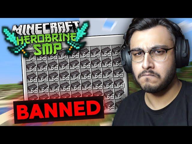 I GOT BANNED IN HEROBRINE SMP FOR MAKING THIS.... | RAWKNEE