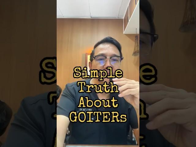 Not All Goiters Need Surgery #goiter #surgery #toxicgoiter #docgerrytan #endocrinologist