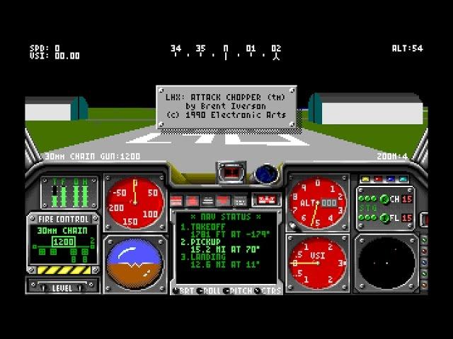 LHX: Attack Chopper (PC-DOS) 1990, Electronic Arts