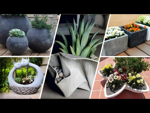 50 DIY Homemade Outdoor Cement Planters Ideas | Creative and Amazing DIY Projects