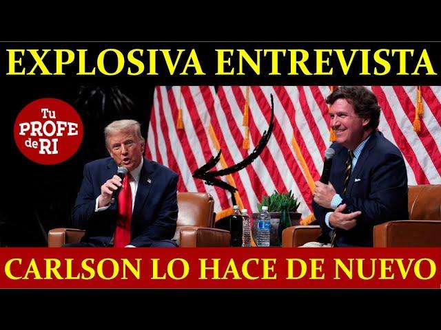 TUCKER #CARLSON HACE EXPLOSIVA ENTREVISTA A #TRUMP: RUSIA, I$RAEL, DESDOLARIZACIÓN, BOLTON Y BIDEN