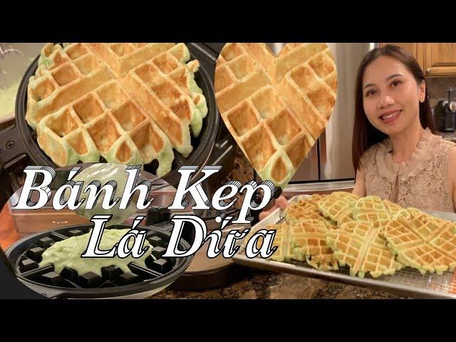 Cách làm bánh kẹp lá dứa thơm ngon tuyệt đỉnh - Pandan Waffles - Taylor Recipes | Cuộc Sống Mỹ