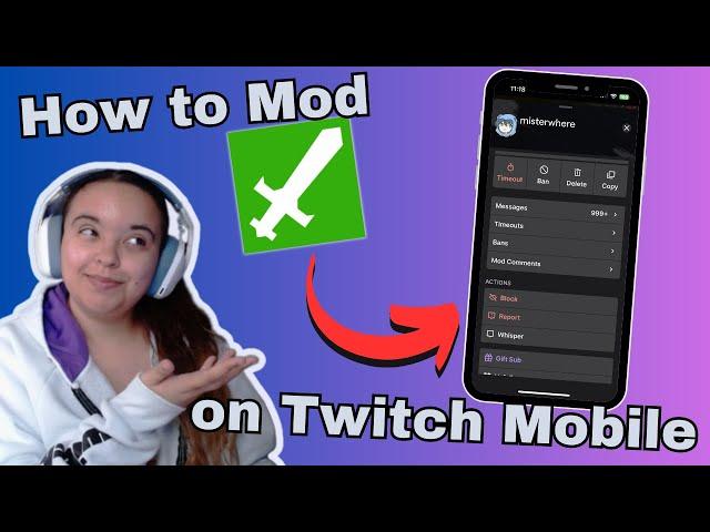 How To Mod On Twitch Mobile in 2024! (Twitch Mod Tutorial)