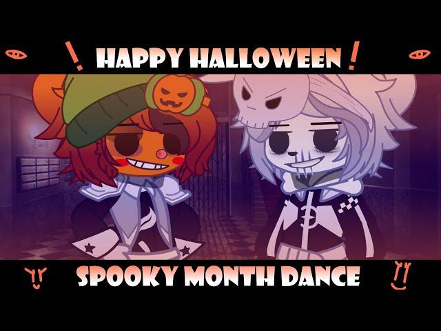 ![️]Плюштрап и К. Баллун бой[] танцуют Spooky month meme! || Хэллоуином вас, ребята ||