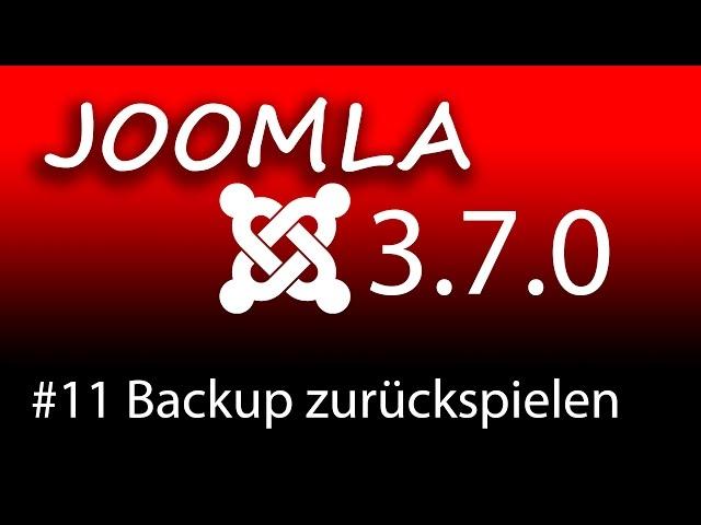 Homepage erstellen mit Joomla 3.7 - Backup wieder auf Server installieren [1080p HD]