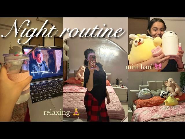 *RELAXING* night routine  mini haul, self care & bak bak 