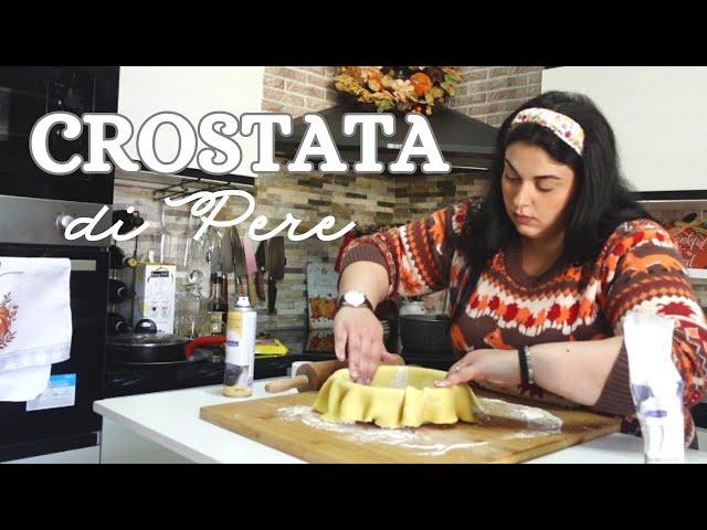 CROSTATA AUTUNNALE • PERE CARAMELLATE E FROLLA SOFFICE (SENZA BURRO) // Valentina