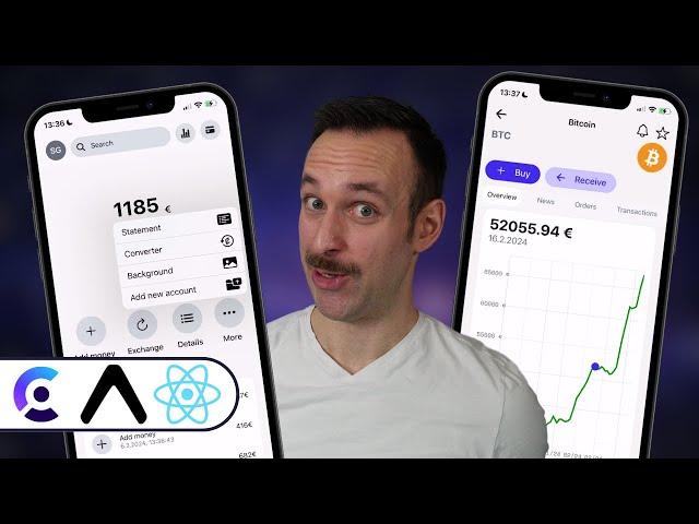 Build a FinTech Clone with React Native (API Routes, Zustand, Tanstack Query, FaceID, Charts, Clerk)