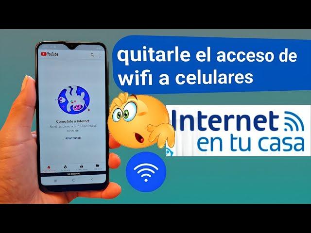 Cómo quitarle el acceso de wifi a celulares | Internet telcel en casa desde tu celular