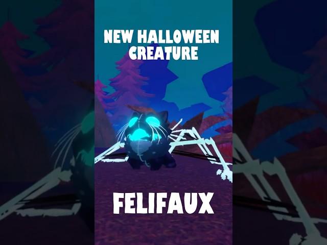 BLACK CAT CREATURE FELIFAUX  ‍⬛ Creatures of Sonaria #shorts