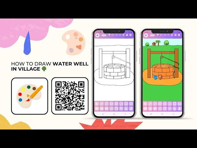 How to draw a Village Well | Paint | Technify Soft